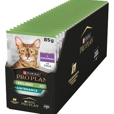 Pro Plan Cat Adult Sterilised Maintenance kapsička kachna ve šťávě SET 26x 85 g