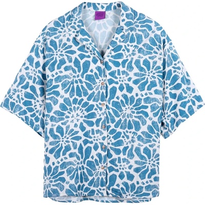 Oxbow Дамска риза с копчета Oxbow Women's Coral Short Sleeves Shirt - Lost Blue - размер M/L (133-1374-0112)