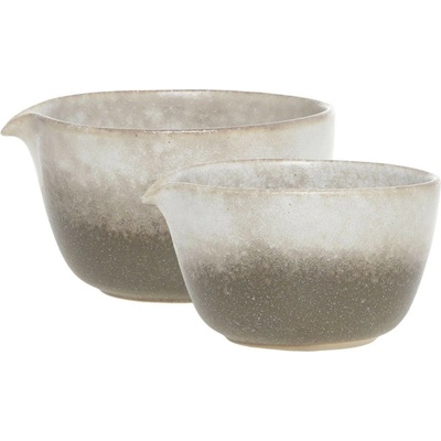 Chic Antique 2 ks béžovo šedá miska Valence Dusty Stone 11 x 6 10 x 5,5 cm 274 ml 155 ml