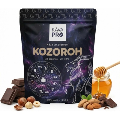 KávaPRO káva ve znamení Kozoroh mletí espresso 250 g