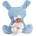 Llorens Vinyl doll babas Bimbo with blue cushion35cm