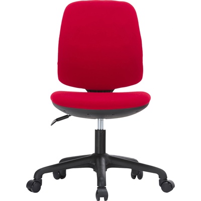 RFG Детски стол Lucky Black, дамаска, червена седалка, червена облегалка (4010160054)