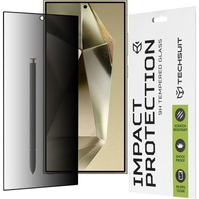 Techsuit Протектор за Samsung Galaxy S24 Ultra - 111D Privacy Full Glue - черен