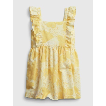 GAP Детска ленена рокля с десен GAP GAP | Zhalt | Момичешки | 5 години