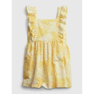 GAP Детска ленена рокля с десен GAP GAP | Zhalt | Момичешки | 5 години