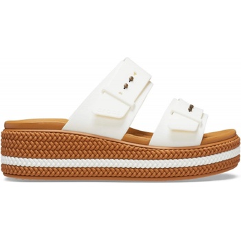 Crocs Чехли Crocs Women's Brooklyn Woven Buckle Clogs - Chalk