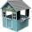 Ginger Home Детска дървена къща за игра с кухня и светлини