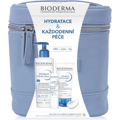 Bioderma Nutritive 40 ml + Atoderm na ruce a nehty 50 ml + Atoderm tyčinka na rty 4 g dárková sada