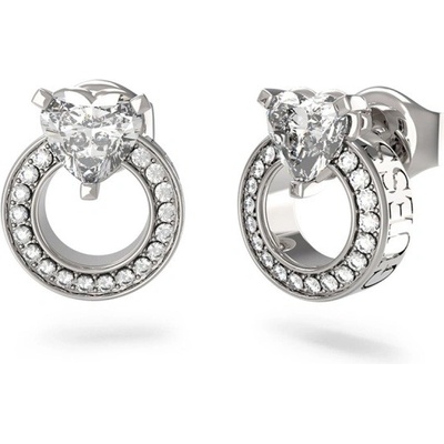 Guess Krásné ocelové náušnice M`ama Non M`ama JUBE04664JWRHT/U