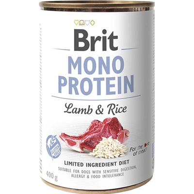 Brit Mono Protein Lamb & Rice 24 x 400 g