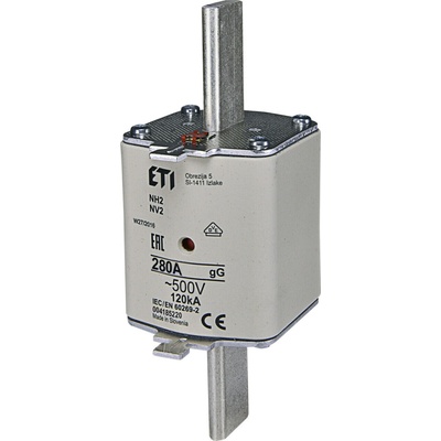 Poistka nožová ETI 004114117 NV2/NH2 280A gL/gG 500V