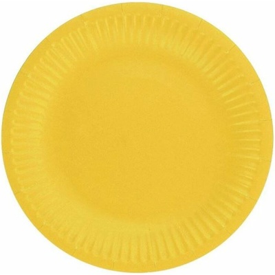 Žlté papierové taniere 18 cm GoDan