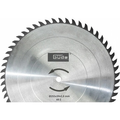 Güde Kotouč pilový HM 255x30x60Z