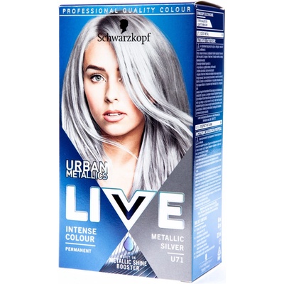 Schwarzkopf Live Urban Metallics barva na vlasy Metalic Silver U71