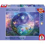Schmidt Spiele Пъзел Schmidt от 1000 части - Ин и Ян: Фантастичният свят на насекомите (58593)