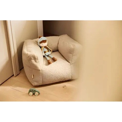JOLLEIN Křeslo dětské Beanbag Teddy Warm Sand – Zboží Dáma