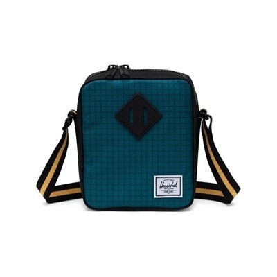 Herschel taška přes rameno Heritage Crossbody Harbour Blue Grid/Black/Amber Yellow 05736