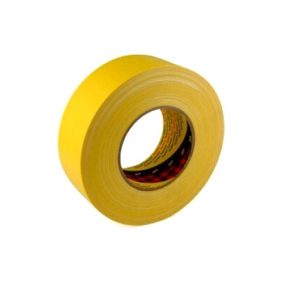 3M žltá textilná páska s hustou štruktúrou potiahnutá lepiacou páskou 50 mm x 50m