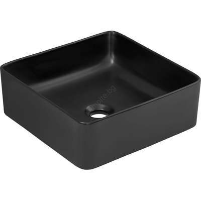Comad UM-6276 SLIM 40 BLACK DP - Мивка за плот SLIM 37x37 см мат черна (CM0022)