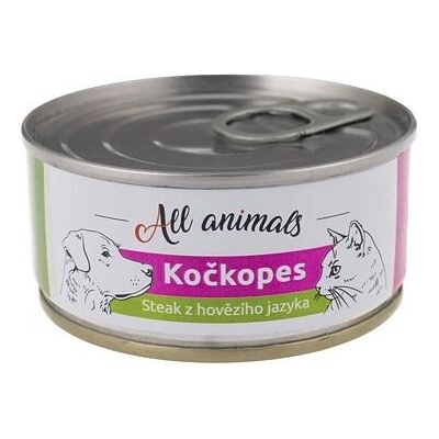 All Animals kočkopes steak z hovädzieho jazyka 100 g