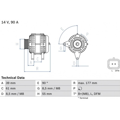 Generátor BOSCH 0 986 083 190