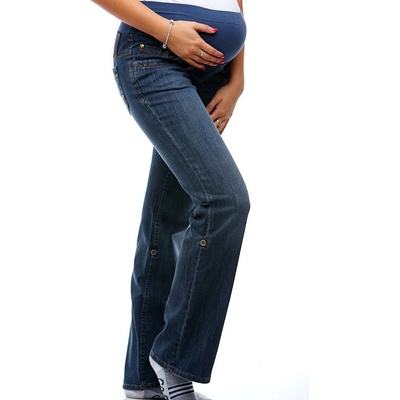 Těhotenské rifle BlueWays 1S0121 modrá – Zboží Dáma