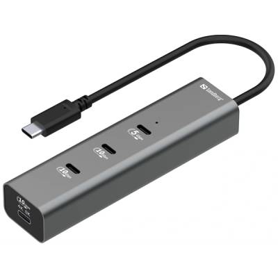Sandberg USB-C порт, 5 в 1 MediaDock 136-78 (136-78)