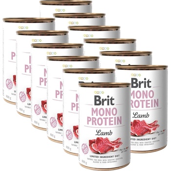 Brit Консерва Brit Mono Protein Агне, 12 x 400 г