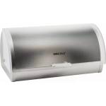 Kinghoff Кутия за хляб Kinghoff KH 3203, 39.5x28x18.5 см, Стомана, Полупрозрачен капак, Бял/сив (KH 3203)