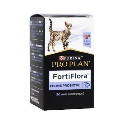 Purina PPVD Feline FortiFlora žvýkací tablety 30 tbl. – Zbozi.Blesk.cz