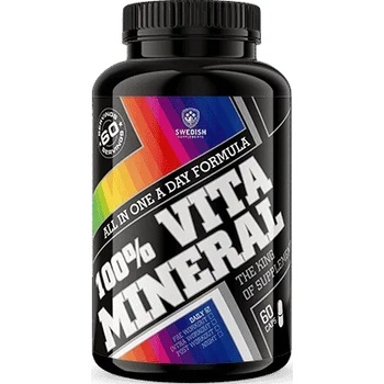 Swedish Supplements 100% Vita Mineral, 60 капсули, Swedish Supplements