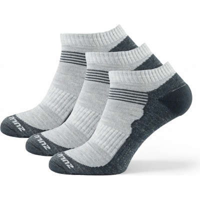 Zulu ponožky Merino Summer M 3-pack sivá