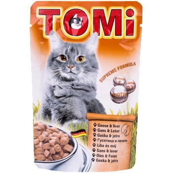 TOMI Cat Goose and Liver пауч за котка - 0.1кг