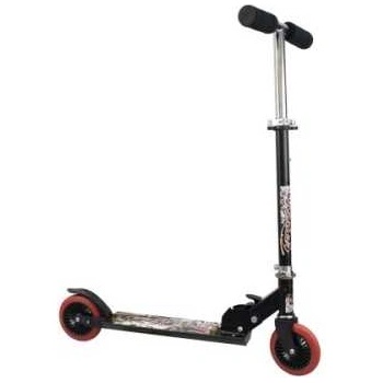 Сгъваема Тротинетка с 2 Колела Черна Алуминий