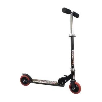 Сгъваема Тротинетка с 2 Колела Черна Алуминий