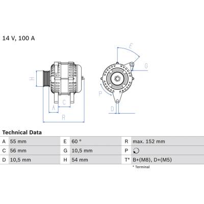 Alternátor BOSCH 0 986 047 280