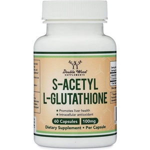 Double Wood Supplements S-Acetyl L-Gluthathione, 100 mg, 60 капсули, Double Wood