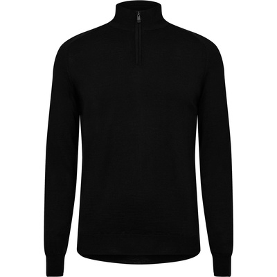 Lyle & Scott Поларена блуза Lyle and Scott Quarter Zip Fleece Top - Jet Black