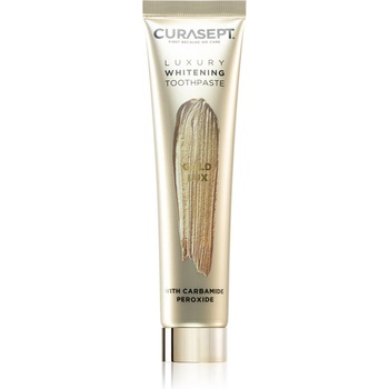 CURASEPT Gold Lux Toothpaste избелваща паста за зъби с активен въглен 75ml