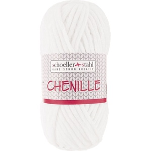 Schoeller + Stahl Chenille 90290-01 White Плетива прежда (90290-01)