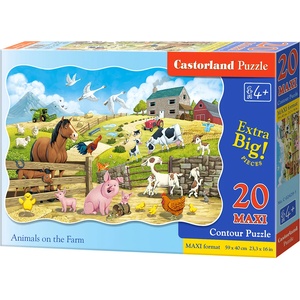 Castorland - Puzzle Animal on the farm - 1 - 39 piese