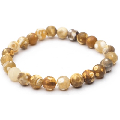 Milujeme Kameny Achát ohnivý matný kulička NOK62