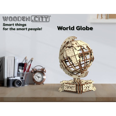 Wooden City 3D puzzle Globus 231 ks