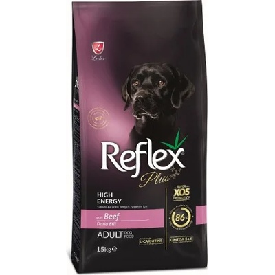 LIDER Reflex Plus High Energy Adult Dog - високоенергийна храна с говежедо месо за израснали кучета 15 кг, Турция