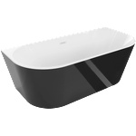 Mexen Oval 170x80 cm black/white/white (52671708075-20)