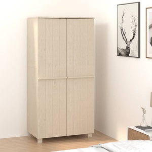 vidaXL Гардероб HAMAR, меденокафяв, 89x50x180 см, борово дърво масив (340480)