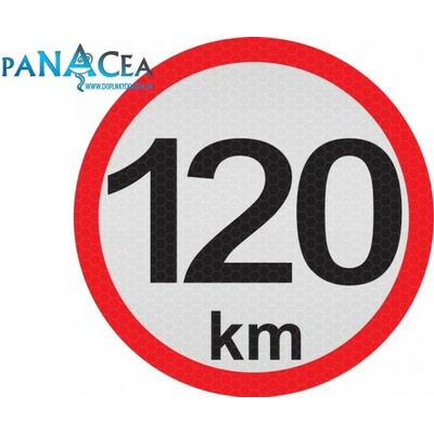 Samolepka reflexná - Obmedzená rýchlosť 120 (20cm) (C6)