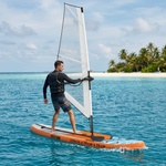 vidaXL Надуваем SUP борд с платно TRITON 330 x 76 x 15 см Синьо (42039139)