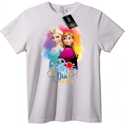 NOONEBRAND Тениска Frozen Elsa & Anna Ден на детето - S, Black