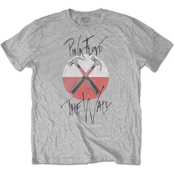 Pink Floyd The Wall Faded Hammers Logo Grey L Риза (WALLTS06MG03)